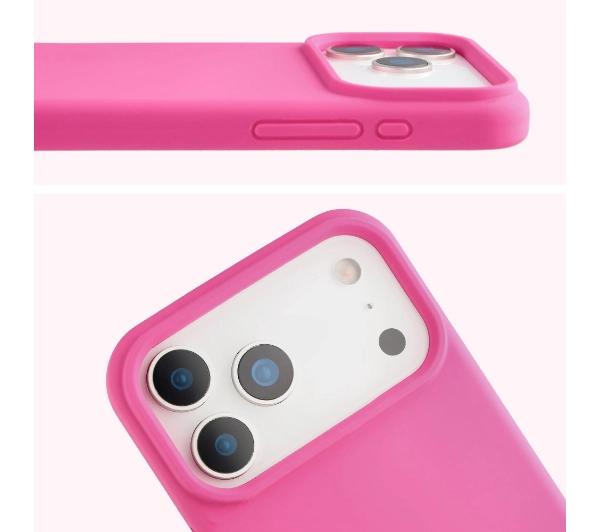 Bizon Silikonowe Soft do Apple iPhone 17 Pro Max Fuksja
