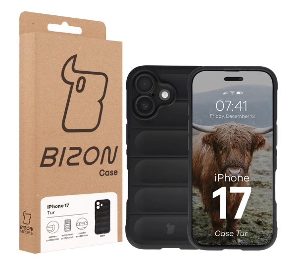 Bizon Tur do Apple iPhone 17 Czarny