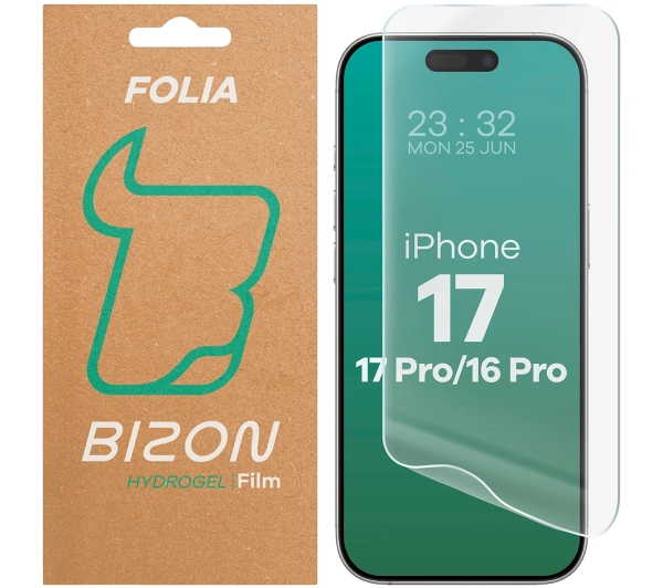 Bizon Hydrogel Front do iPhone 16 Pro/17/17 Pro