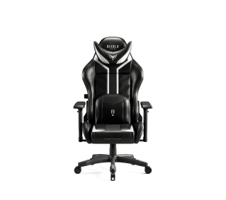 Diablo Chairs X-Ray 2.0 Small do 90kg Skóra ECO Czarno-biały - Kup na Raty - RRSO 0%