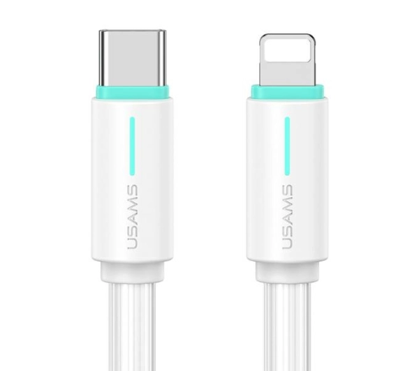 USAMS YU Series USB-C do Lightning 1m Biały