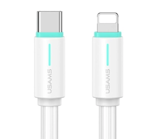 USAMS YU Series USB-C do Lightning 1m Biały