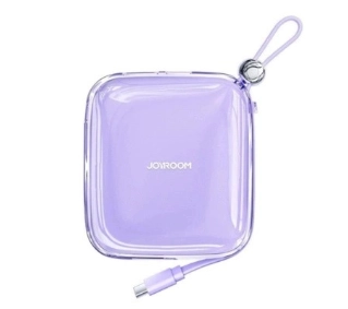 Joyroom JR-L005 10000mAh Wbudowany kabel Lightning 12W Fioletowy
