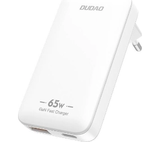 Dudao A65Q GaN 65W USB-A USB-C 65W Biały - ⚡ EURO HIT CENOWY! ⚡