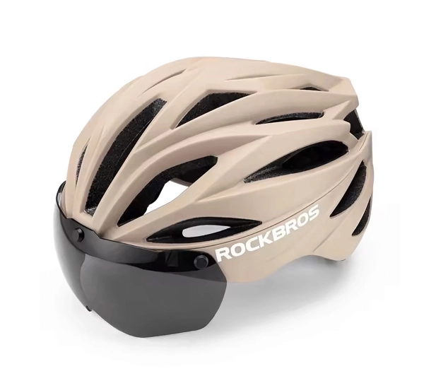 Kask rowerowy ROCKBROS 8386824304046 Brązowy Szosowy (rozmiar 58-62)