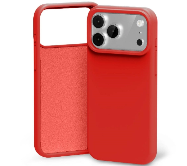 Etui MERCURY Silicone do Apple iPhone 17 Pro Max Czerwony