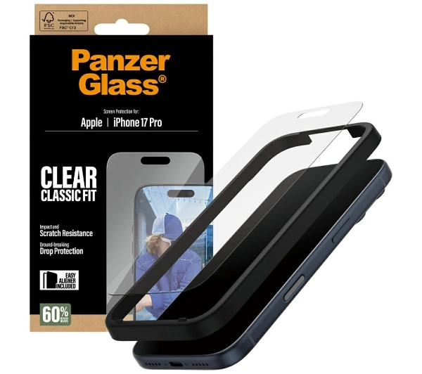 PanzerGlass Classic Fit EasyAligner do iPhone 17 Pro