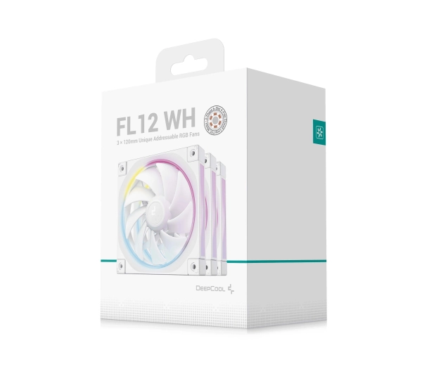 DeepCool FL12 RGB 120mm 3szt. Biały