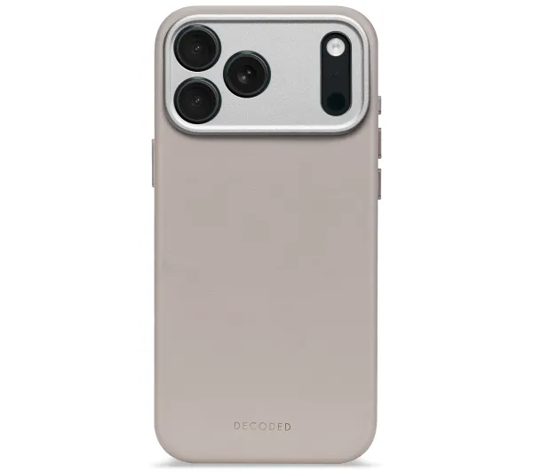 Decoded Leather Backover MagSafe do iPhone 17 Pro Beżowy
