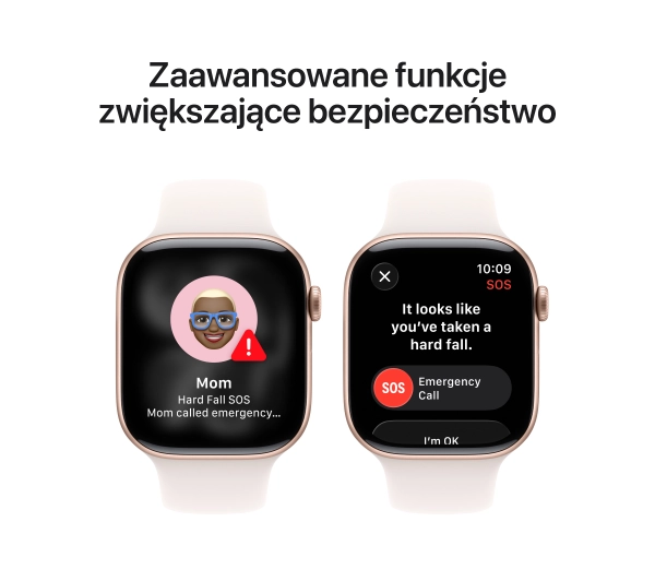 Apple Watch Series 11 GPS 46mm z aluminium Różowe złoto Pasek sportowy Łagodny róż S/M - Kup na Raty - RRSO 0%