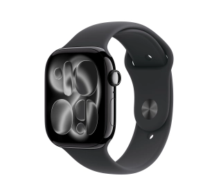 Apple Watch Series 11 GPS 46mm z aluminium Onyx Pasek sportowy Czarny M/L - ⚡ BESTSELLERY ⚡ - Kup na Raty - RRSO 0%