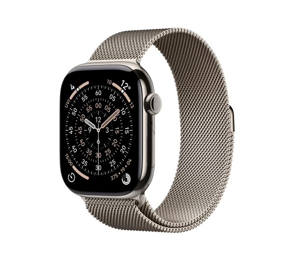 Apple Watch Series 11 GPS + Cellular 42mm Tytan Naturalny Bransoleta mediolańska Naturalny