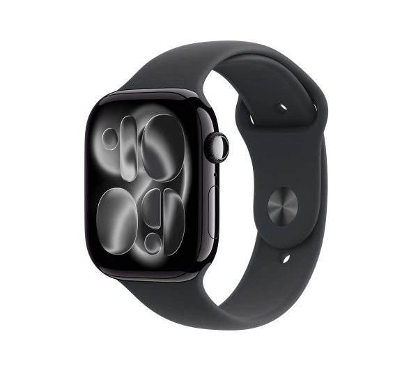 Apple Watch Series 11 GPS + Cellular 46mm z aluminium Onyx Pasek sportowy Czarny S/M
