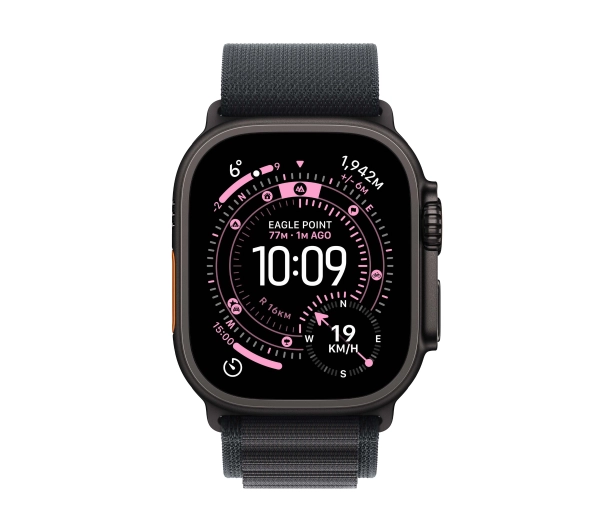 Apple Watch Ultra 3 GPS + Cellular koperta z tytanu Czarna 49mm Opaska Alpine Czarna Rozmiar S - Kup na Raty - RRSO 0%