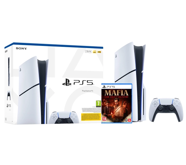 Sony PlayStation 5 Slim E Chassis (PS5) 1TB z napędem + Mafia The Old Country