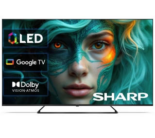 Sharp 65HP6765E 65" QLED 4K Google TV Dolby Vision Dolby Atmos HDMI 2.1 DVB-T2 - Kup na Raty - RRSO 0%