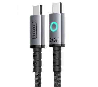 INIU Leopard USB-C do USB-C 240W 2m Szary