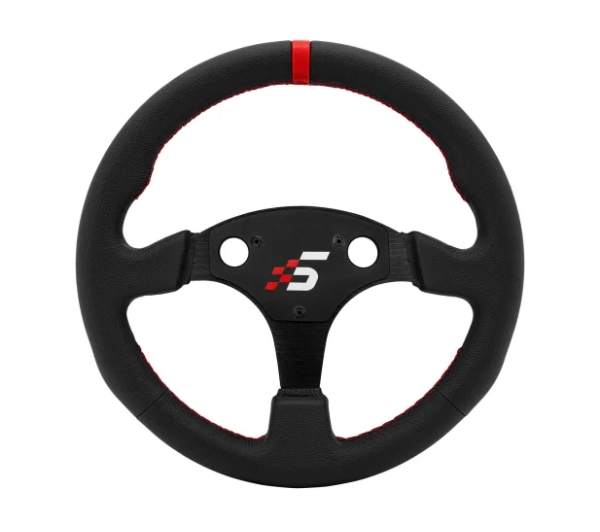 Simagic P-330RK Skóra 33cm Obręcz kierownicy bez huba czarno-czerwony