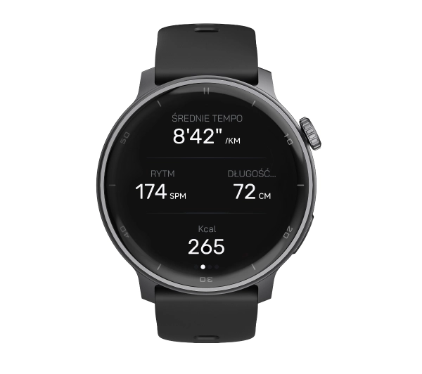 STELIO Activ Funkcje AI 46mm GPS Czarny