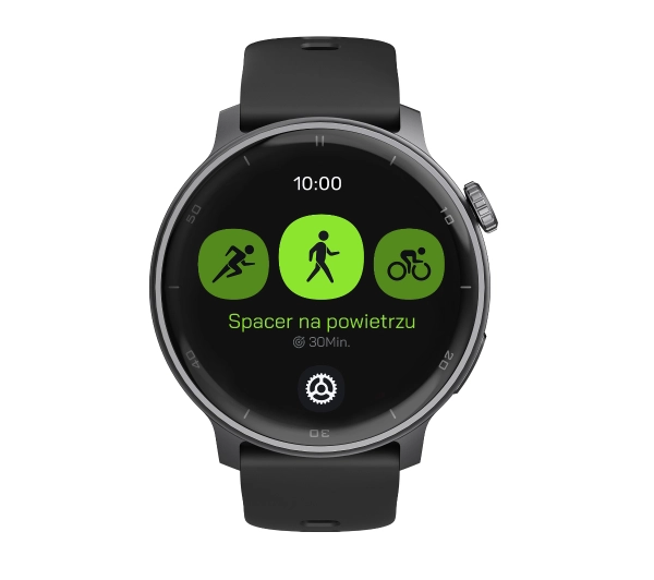 STELIO Activ Funkcje AI 46mm GPS Czarny