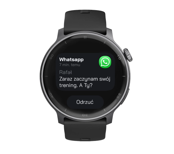 STELIO Activ Funkcje AI 46mm GPS Czarny