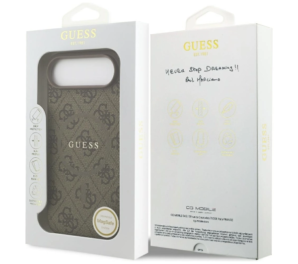 Guess 4G Ring Classic Logo MagSafe do iPhone Air brązowy