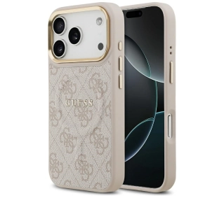 Guess 4G PU Classic Logo MagSafe do iPhone 17 Pro różowy