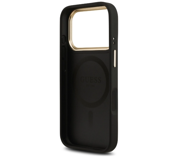 Guess 4G PU Classic Logo MagSafe do iPhone 17 Pro czarny