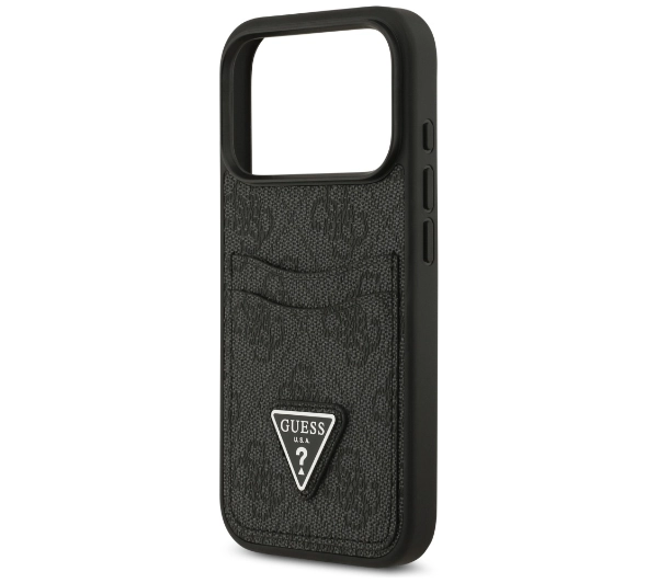 Guess 4G Double Card Triangle do iPhone 17 Pro czarny