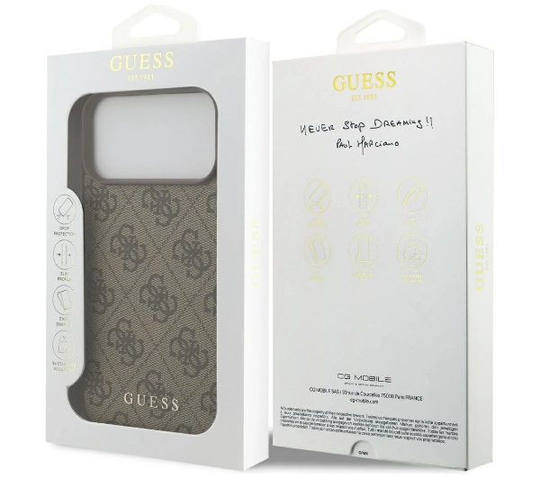 Guess 4G Classic do iPhone 17 Pro Max Brązowy