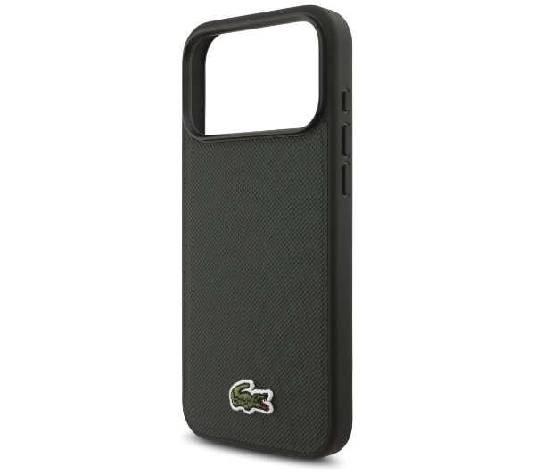 Lacoste Iconic Petit Pique Woven Logo MagSafe do iPhone 17 Pro Max sinople