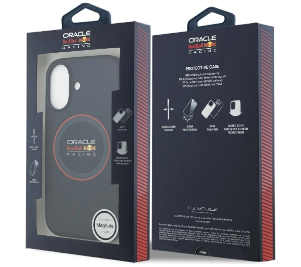 Red Bull Racing Silicone Red Ring MagSafe do iPhone 17 Granatowy