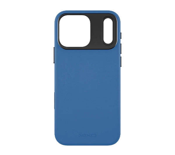 Yaxo Leather Gear Slim Case MagSafe do iPhone 17 Pro Max Niebieski