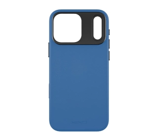 Yaxo Leather Gear Slim Case MagSafe do iPhone 17 Pro Max Niebieski