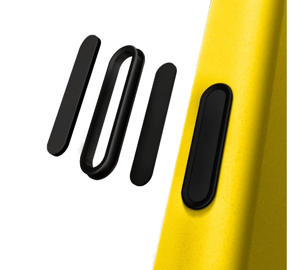 Yaxo Leather Gear Slim Case MagSafe do iPhone 17 Pro Żółty