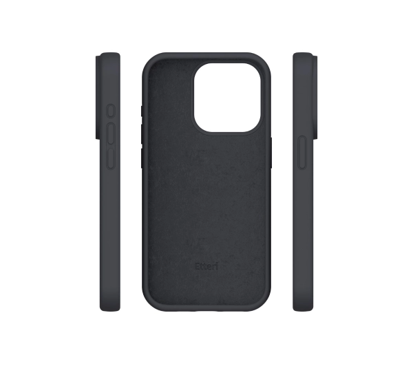 Etteri Silicone Case do iPhone 15 Pro Max Czarny