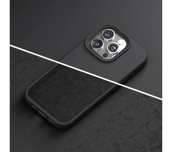 Etteri Silicone Case do iPhone 15 Pro Max Czarny