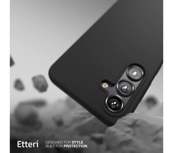 Etteri Silicone Case do Galaxy S25 Plus Czarny