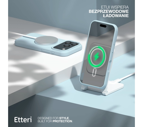 Etteri Silicone Case do iPhone 17 Pro Niebieski