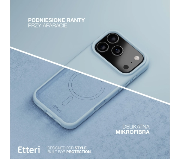 Etteri Silicone Case do iPhone 17 Pro Niebieski