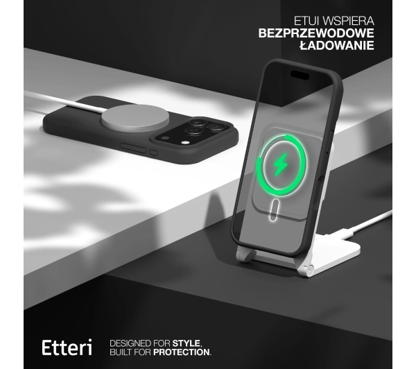 Etteri Silicone Case do iPhone 17 Pro Max Czarny - ⚡ EURO HIT CENOWY! ⚡