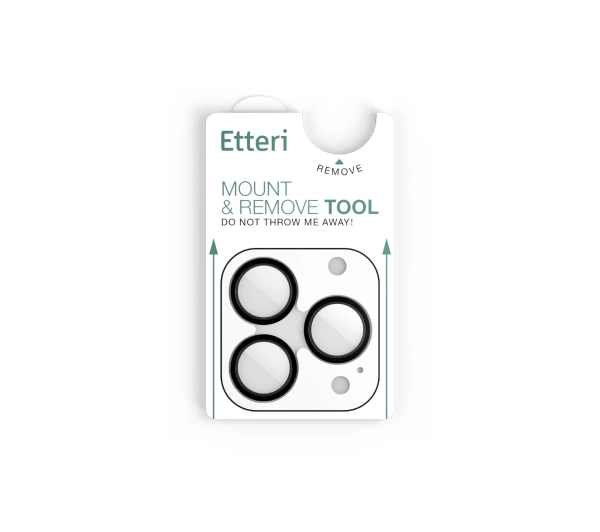 Etteri Camera Lens Protector do iPhone 16 Pro /16 Pro Max Czarny