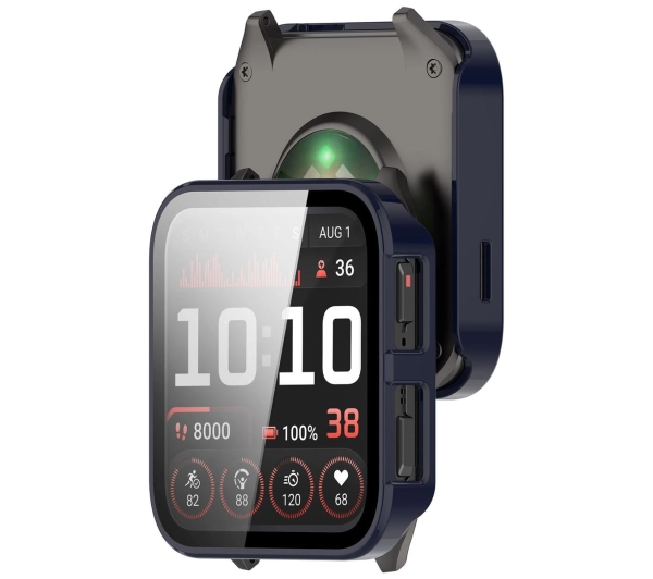 Bizon ze szkłem do Garmin Venu X1 niebieski