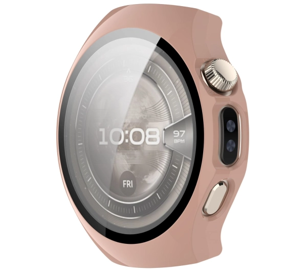 Bizon ze szkłem do Huawei Watch 5 42 mm różowy