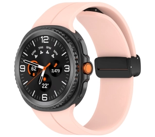 Bizon Strap Watch Silicone L do Samsung Galaxy Watch 8 40 mm / 44 mm / Samsung Galaxy Watch 8 Classic 46 mm różowy