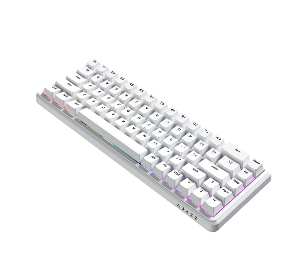 Ajazz AK680 MAX Magnetic Switch Biały