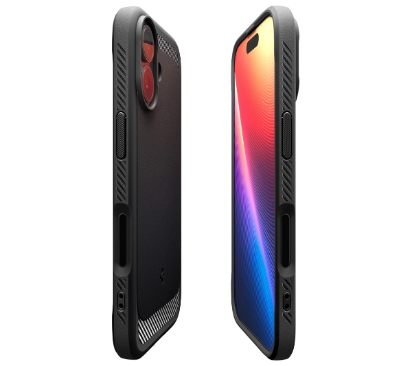 Spigen Rugged Armor Mag MagSafe do iPhone 17 Czarny