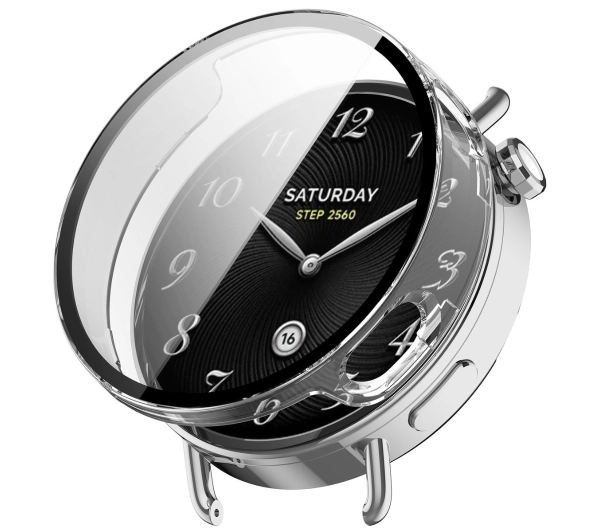 Bizon ze szkłem do Xiaomi Watch S4 41mm Przezroczysty
