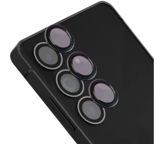 Bizon na aparat z aplikatorem Snap Lens do Samsung Galaxy S25 FE, czarna ramka