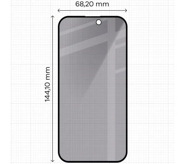 Bizon prywatyzujące pełne Edge Shadow Duo do iPhone 15 / 16